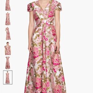Odessa Metallic Floral. Formal dress